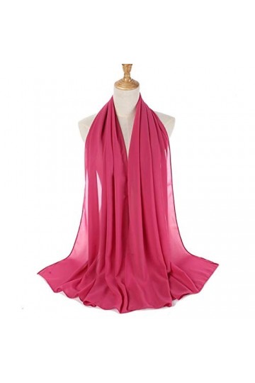 Echarpe Echarpe Foulards et châles - 2 pcs plaine mousseline de mousseline de mousseline de chijab foulard femme bandeau de l