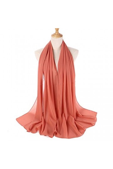 Echarpe Echarpe Foulards et châles - 2 pcs plaine mousseline de mousseline de mousseline de chijab foulard femme bandeau de l