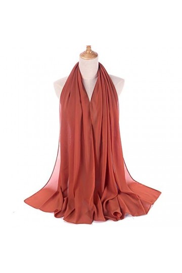 Echarpe Echarpe Foulards et châles - 2 pcs plaine mousseline de mousseline de mousseline de chijab foulard femme bandeau de l