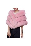 BIISDOST Mode femmes mariée élégante mariage faux long châle étole Wrap écharpes garder chaud vêtements accessoires écharpes 