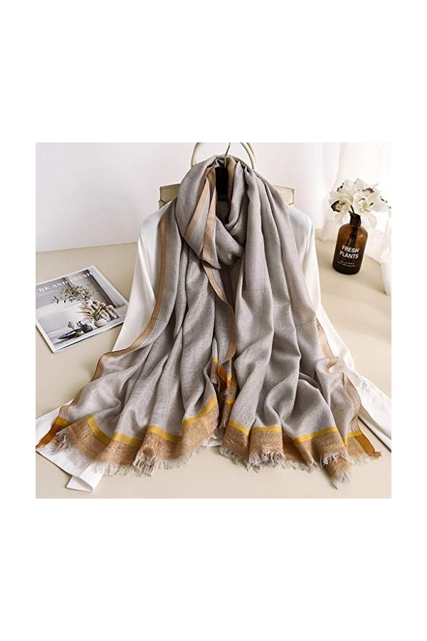 NXYJD 2020 Femmes écharpe en Cachemire Foulard Femme châles écharpes Marque Poncho écharpes Bandana Hijab Cape Color : B 