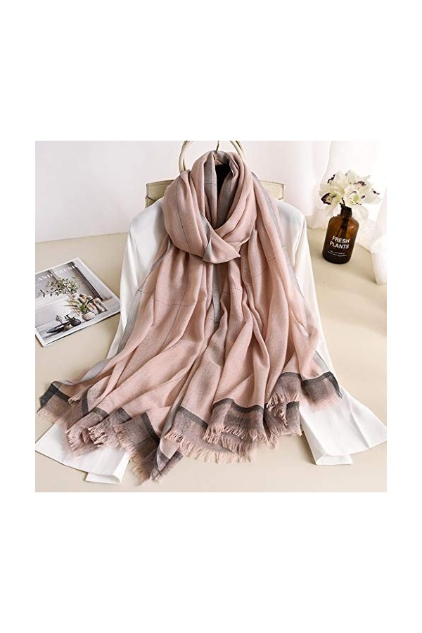NXYJD 2020 Femmes écharpe en Cachemire Foulard Femme châles écharpes Marque Poncho écharpes Bandana Hijab Cape Color : B 