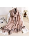 NXYJD 2020 Femmes écharpe en Cachemire Foulard Femme châles écharpes Marque Poncho écharpes Bandana Hijab Cape Color : B 