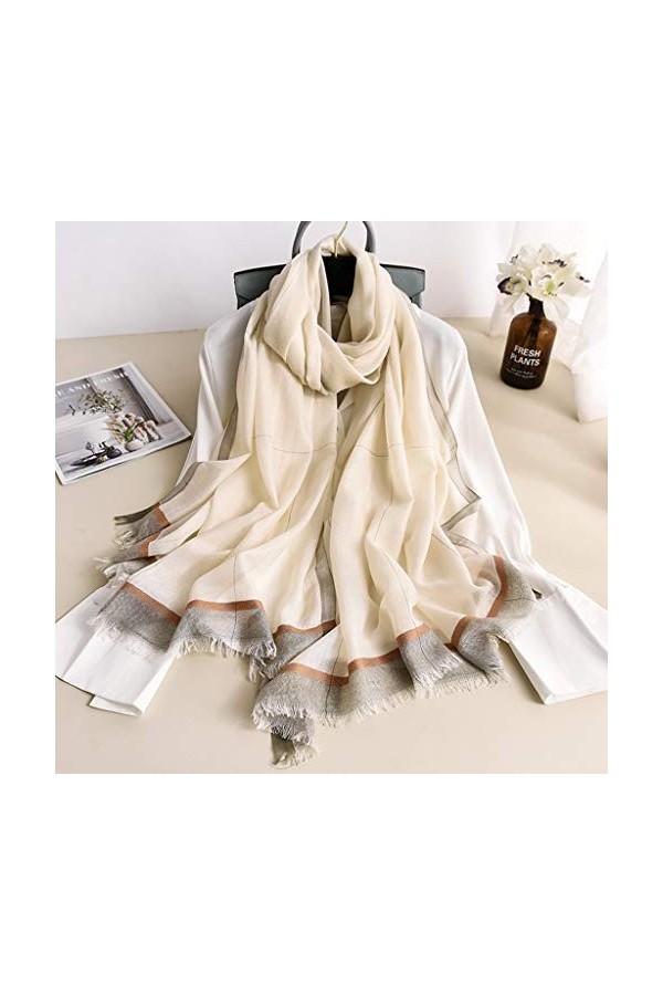 NXYJD 2020 Femmes écharpe en Cachemire Foulard Femme châles écharpes Marque Poncho écharpes Bandana Hijab Cape Color : B 