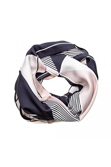 Tinitex Foulard en satin Noir/doré/champagne 170 x 53 cm, Noir , 170 x 55 cm