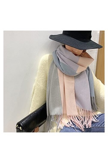 ZZLLFF Double facès Hiver Winter Femmes Cachemire Écharpe Pashmina Châles et enveloppements Foulard Foulard Hijab Laine Sterl