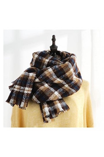 Tograt Foulard Écharpe Écharpe à Carreaux Foulard Womens Écharpe dhiver Sentiershmere Sentence Pashmina Châle enveloppe des 