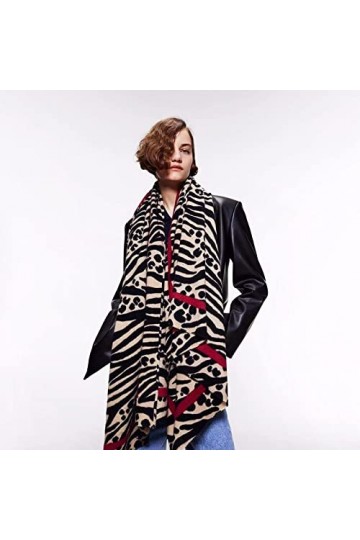 Foulard Femme Soie Cheveux pour De Hiver en Echarpe Écharpe Douce Écharpe Femme Châle Wrap Épais Chaud Basique Couverture Gla