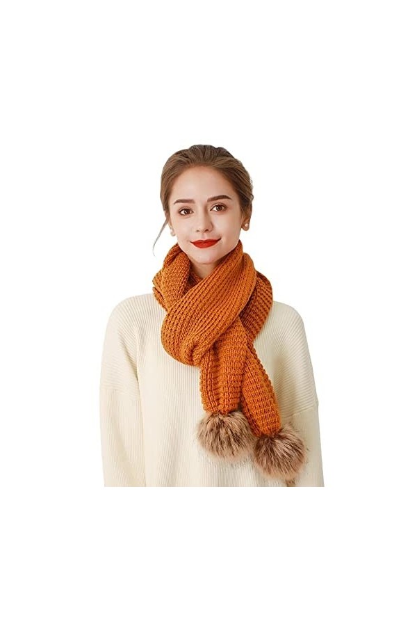 Foulard Femme Soie Cheveux pour De Hiver en Echarpe De La Mode pour Femmes Écharpe Tricotée Femme Style Coréen Écharpe De Mod