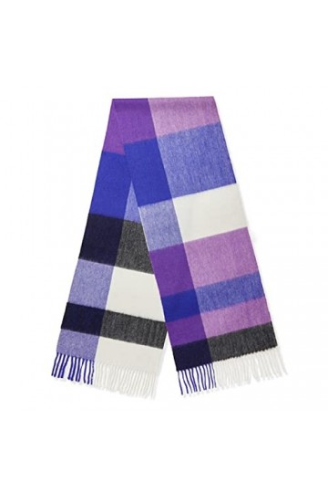 Foulard en Soie, Foulard Femme-Uni Cachemire Chaud Wraps Style pour Dames Couleur Unie Gland Châle Longue Étole Convient pour