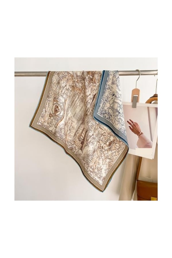 HALAHAI Écharpe Etole Foulard Echarpe Écharpe Carrée En Laine Et Soie, Écharpe Chaude Pour Femmes, Châle Doux, Décorations Sa