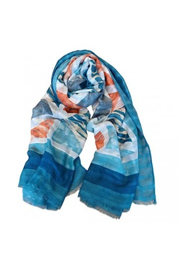 HYCLAM Foulard en Soie Sauvage dété Femme Printemps et Automne Bavoir Long Foulard en Soie Serviette de Plage Super Grand Ch