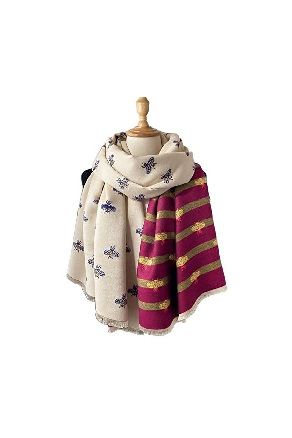 Foulard Écharpe Winter Femmes Écharpe Écharpes Double Face Hiver Chaud Cachwle Châle Toube Soft Foulards Couverture Couvertur