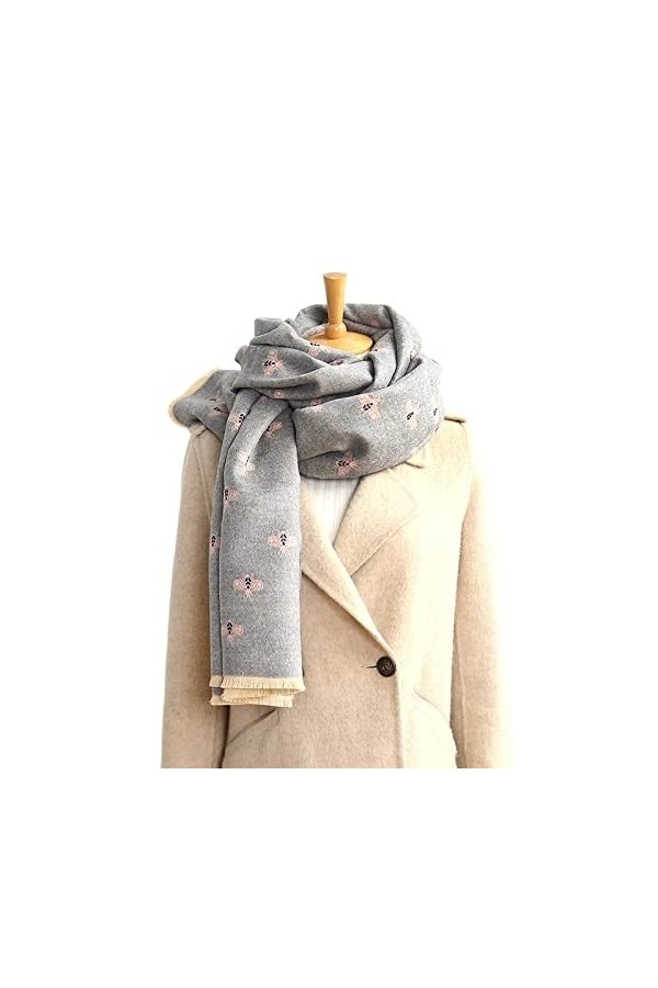 Foulard Écharpe Winter Femmes Écharpe Écharpes Double Face Hiver Chaud Cachwle Châle Toube Soft Foulards Couverture Couvertur