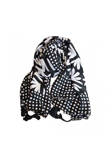 HYCLAM Châle Été Foulard en Soie Mince Femmes Joker Longue Écharpe Printemps et Automne Écharpe Écharpe Serviette de Plage Cr