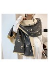 Echarpe Foulard Écharpe Luxe Hijab Hiver Hiver Cachemire épaisse châle et Femmes Chauds Bandana Foulards Pashmina Foulard for
