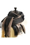 Foulard Écharpe Écharpe Femmes Hiver Plaid Écharpe Tassel Imitation Écharpes de Cachemire Mode SOFE Mid-Longueur SOFE Habille