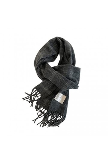Foulard Echarpe Écharpe de laine pure de laine hiver mode automne hiver chaud cachemire écharpes motif à carreaux longs gland