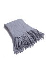 Foulard Femme Soie Cheveux pour De Hiver en Echarpe Designer Foulards Écharpe en Coton Solide Châle Wrap Tricot Longue Rayure