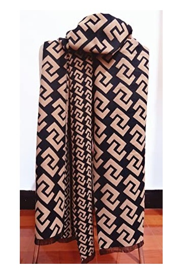 Foulard Femme Soie Cheveux pour De Hiver en Echarpe Nouvelle Écharpe Châle Femmes Chaud Plaid Double Face Épaissi Carré Échar