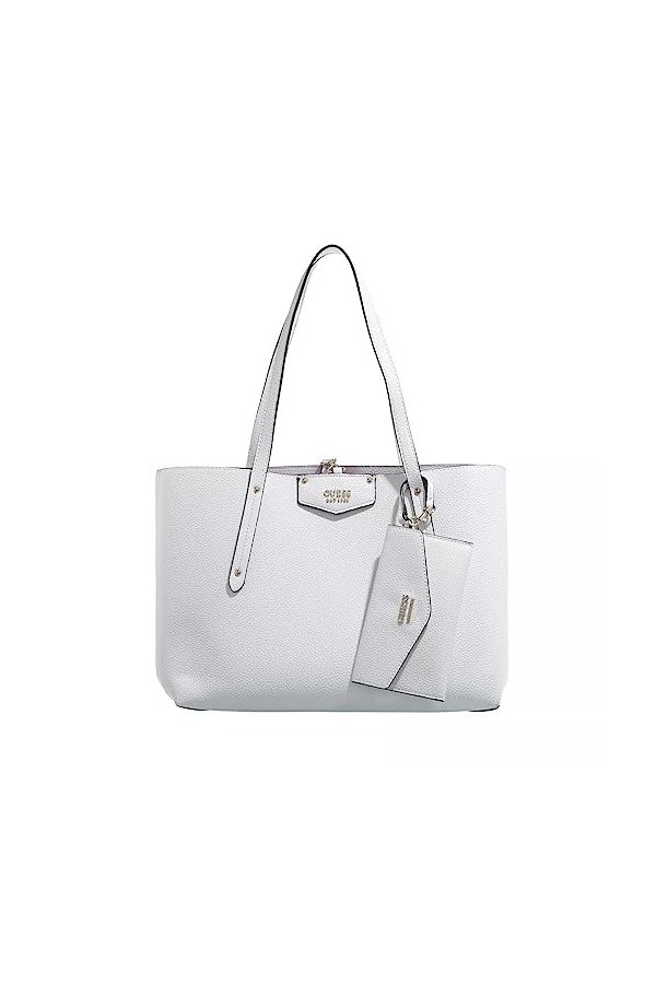 GUESS Eco Brenton Fourre-Tout, Femme, Logo de Charbon, Taille Unique