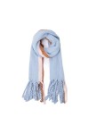 SYT-MD Echarpe Femme, Foulard en tricot doux for femmes, Design chaud, châles à pampilles, couverture for emmailloter, Foular