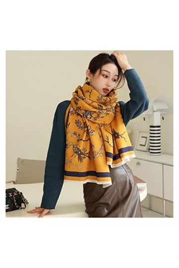 AGOUNOD Écharpe 2021 Écharpe dhiver for Femmes Cashmere Foulards Couverture Chaude Châles et enveloppements Foulard Imprimé 