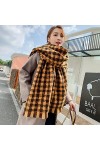 Foulard Femme Cheveux Echarpe Soie Écharpes À Carreaux Luxueuses pour Dames Châles Et Écharpes Thermiques De Luxe pour Dames 