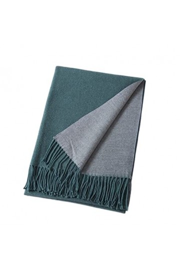 Echarpe Châle Foulard Etole Épais Chaud Écharpe Dhiver Unisexe Gland Solide Double-Côté Doux Châles Écharpe Foulards Color 
