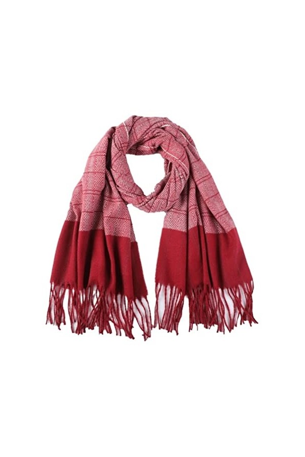Echarpe Foulard Femmes Écharpe Unisexe Écharpes Décontracté Simple Écharpe Dames Hiver Chaud Écharpe Hiver Color : Rood, Siz