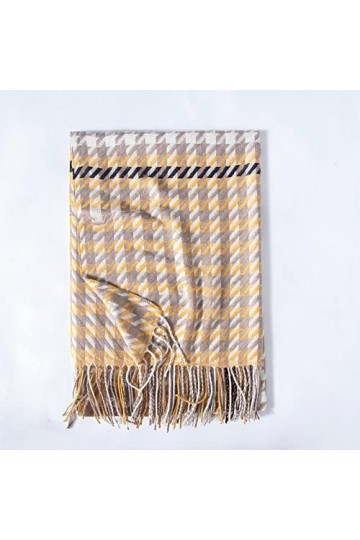 Foulard Femme Echarpe Soie Cheveux Dames Chaudes Longues DÉcharpe De Châle De Plaid Épais De Conception Luxueuse avec Le Jau