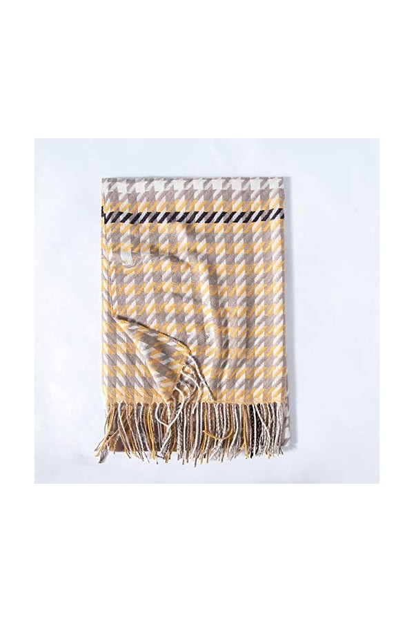 Foulard Femme Echarpe Soie Cheveux Dames Chaudes Longues DÉcharpe De Châle De Plaid Épais De Conception Luxueuse avec Le Jau