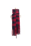 Écharpe Cadeau Femmes Écharpe Plaid Hiver Foulards Châles Wraps Chaud Large Longue Couverture Foulard Blue : D, Size : 190 *