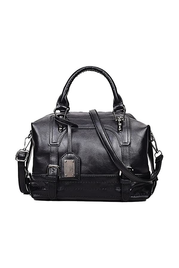 Sacs Portés Épaule Sacs Portés Main Femme Mode Grande Capacite Pu Cuir