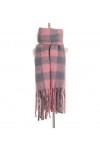 Écharpe Cadeau Femmes Écharpe Plaid Hiver Foulards Châles Wraps Chaud Large Longue Couverture Foulard Blue : D, Size : 190 *