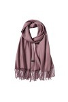 Foulards Echarpes Femme Homme Pashmina Châle Wrap Automne Hiver Etoles Mariage Touché Soyeux Multi-Couleur Elégant 200 * 70 C