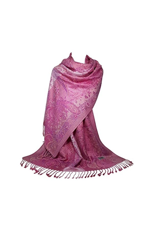 GFM® Écharpe style pashmina motif floral cachemire mosaïque MSC-B , Msc2-crsglb