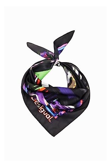 Desigual Pashmina Femme Mickey glitch Square 23wawa14 unique noir, Noir , Taille unique