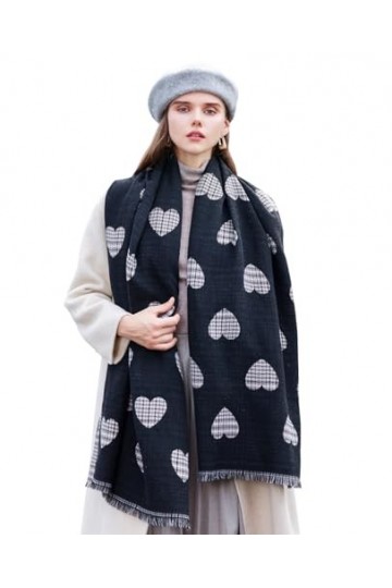 Leisofter Écharpe Femme Élégant Cachemire PASHMINA Écharpe Automne Hiver Longue Chaleur Plaid Écharpe 190 * 70cm