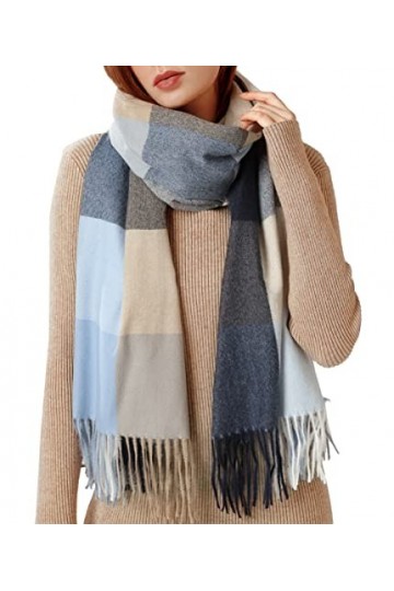 S.Young Écharpe Femmes Élégant Cachemire Foulards Pashmina Pour Automne Hiver Écharpea Chaud de Grande Taille, 200 * 70 cm