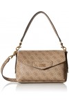 Guess ECO Brenton Flap SHO, Sac Femme, Coal Logo