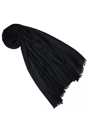 LORENZO CANA - Pashmina - Uni - Femme noir noir profond