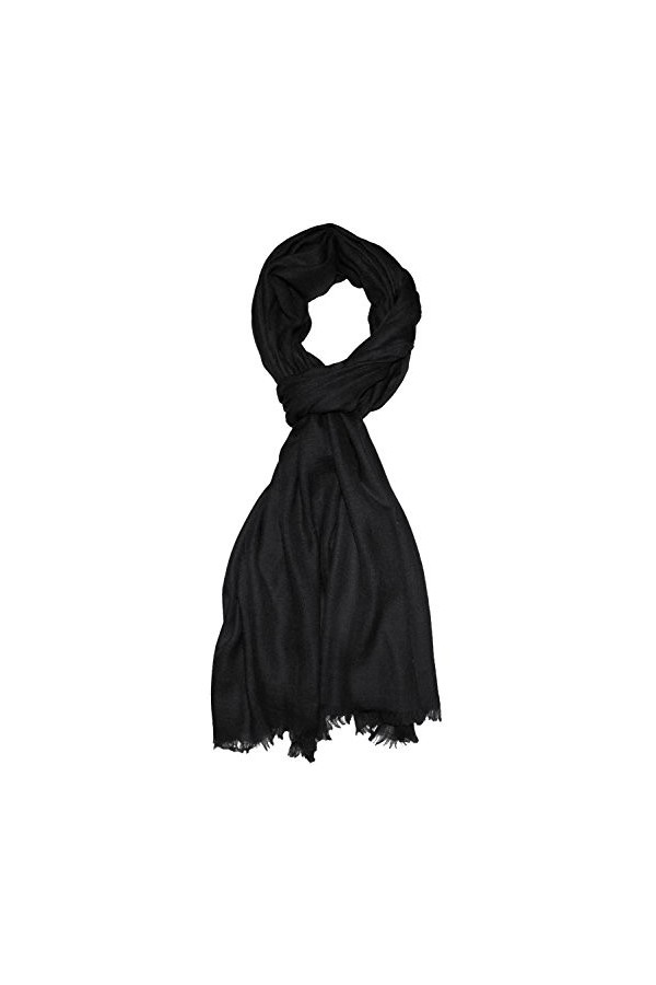 LORENZO CANA - Pashmina - Uni - Femme noir noir profond