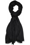 LORENZO CANA - Pashmina - Uni - Femme noir noir profond