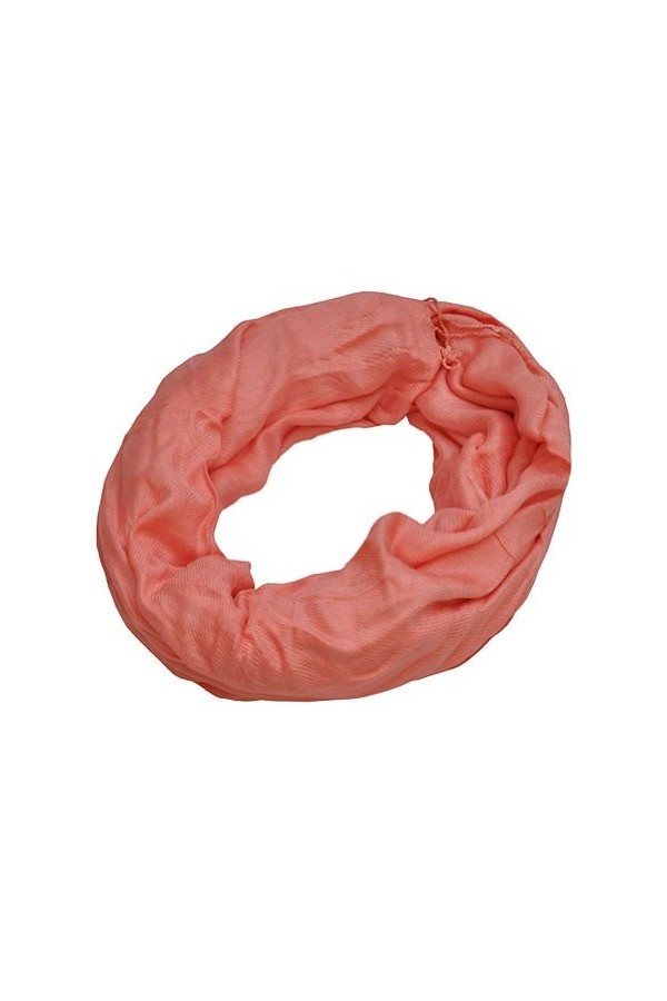 TOUTACOO, Pashmina Très Doux, Echarpe, Foulard, Chèche, Châle - Couleur Corail