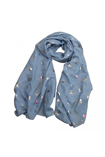 Écharpes Wrap Pashmina Imprimé Long Étole Femme Écharpe Écharpe Femme Écharpe Enfants Garçons Avec Écharpe, bleu, taille uniq