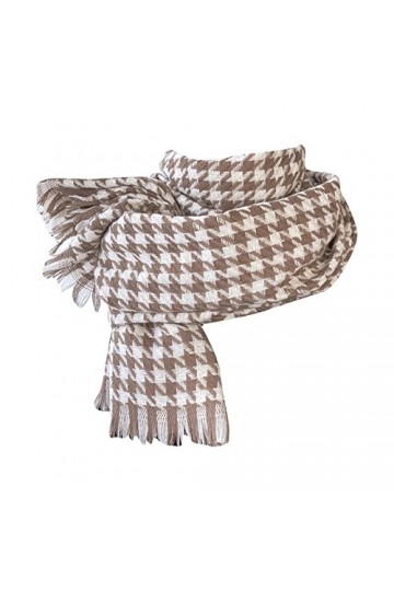 Carreaux Écharpe Hiver Pashmina Écharpe Femme Écharpe en Tricot Femme Automne Hiver Écharpe Classique Écharpe Chaude Douce Gr