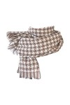 Carreaux Écharpe Hiver Pashmina Écharpe Femme Écharpe en Tricot Femme Automne Hiver Écharpe Classique Écharpe Chaude Douce Gr