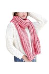 Hiver Coloré Kint Feel Pashmina Écharpes Élasticité Écharpe légère Écharpe chaude Femme Homme Longue Épaisse Écharpe tricotée