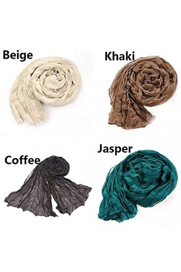 Lovelegis Foulard femme - uni - femme pashmina - marron - 175 x 45 cm de large - coton acétate - Idée cadeau de Noël et dann
